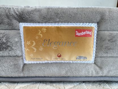 ที่นอนโฟมผสมยางพารา ขนาด 5 ฟุต หุ้มผ้าขนมิ้งสีเทา แบรนด์ SLUMBERLAND รุ่น ELEGANCE