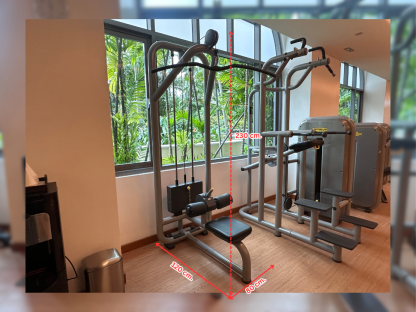 10 สเตชั่นฝึกดึงข้อและจุ่มตัว แบรนด์ Technogym (Element Assis Chin/Dip)