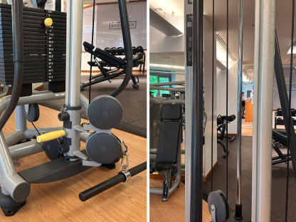 19 เครื่องฝึกดึงหลังบน แบรนด์ Technogym (Cable Crossover 2 Station)