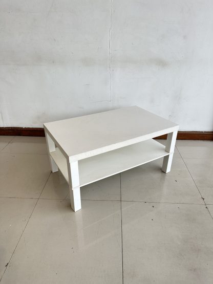 โต๊ะกลาง โครงไม้ MDF สีขาว