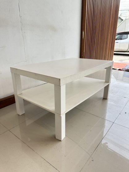 โต๊ะกลาง โครงไม้ MDF สีขาว