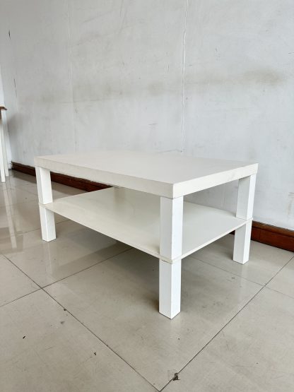 โต๊ะกลาง โครงไม้ MDF สีขาว