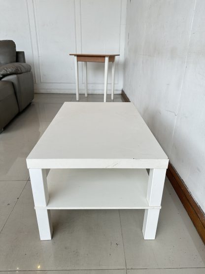 โต๊ะกลาง โครงไม้ MDF สีขาว