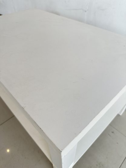 โต๊ะกลาง โครงไม้ MDF สีขาว