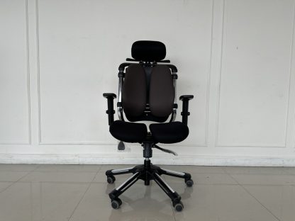 เก้าอี้สำนักงาน เพื่อสุขภาพ เบาะผ้าตาข่ายสีดำ แบรนด์ HARA CHAIR รุ่น NIETZSCHE v7