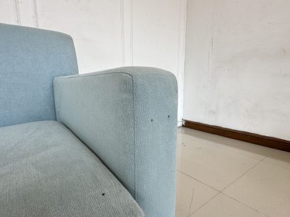 โซฟา 3 ที่นั่ง เบาะผ้าสีฟ้าอมเขียว (Teal Blue) เบาะกางออกเป็นเบดได้