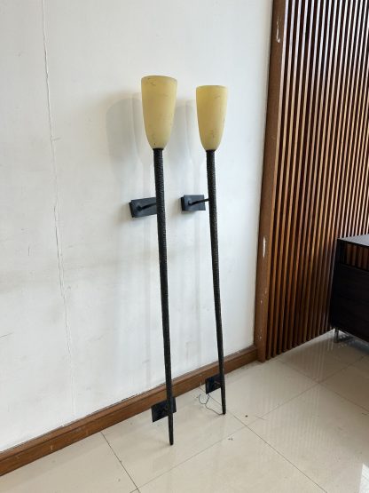 โคมไฟสนาม OUTDOOR โป๊ะอะคริลิคสีครีม