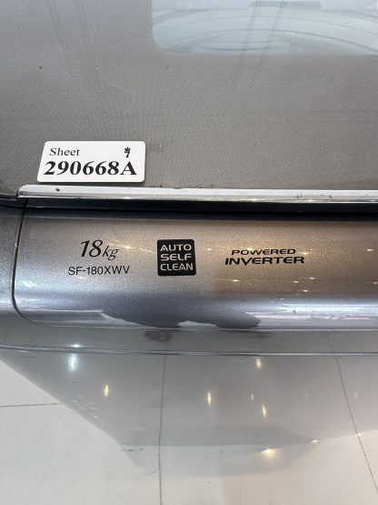 เครื่องซักผ้าฝาบน แบรนด์ HITACHI รุ่น SF-180XWV ขนาดความจุถังซัก 18 กิโลกรัม
