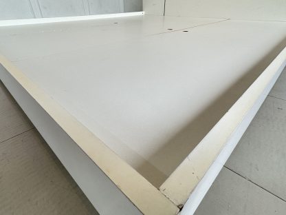 เตียง ขนาด 6 ฟุต แบรนด์ INDEX โครงไม้ MDf สีขาว
