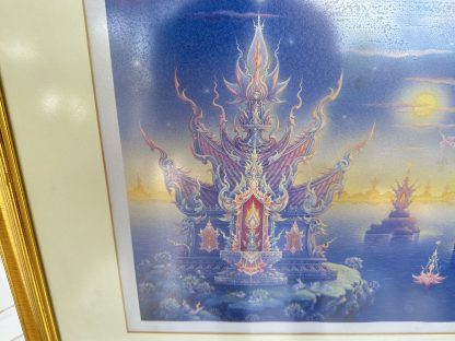 ของตกแต่ง กรอบรูป ภาพพิมพ์ พุทธศิล ผลงาน อาจารย์ เฉลิมชัย โฆษิตพิพัฒน์