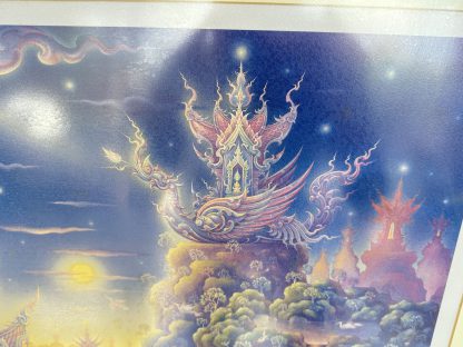 ของตกแต่ง กรอบรูป ภาพพิมพ์ พุทธศิล ผลงาน อาจารย์ เฉลิมชัย โฆษิตพิพัฒน์