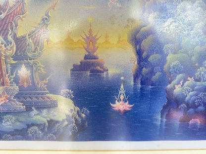 ของตกแต่ง กรอบรูป ภาพพิมพ์ พุทธศิล ผลงาน อาจารย์ เฉลิมชัย โฆษิตพิพัฒน์