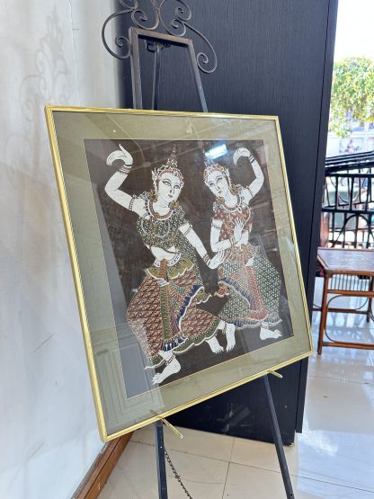 ของตกแต่ง กรอบรูป ผ้าสกรีนรลายนางรำ แบรนด์ THE PICTURE FACTORY