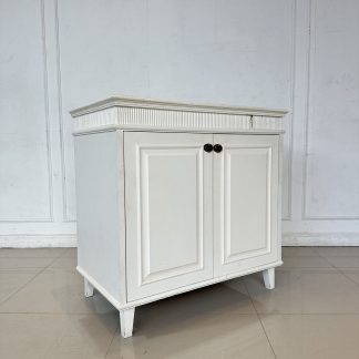 ตู้เก็บรองเท้า 2 บานเลื่อน โครงไม้ MDF สีบีชลายไม้