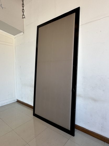 หัวเตียง built-in โครงไม้ MDF บุหนัง PU ลายหนังจระเข้ พร้อมไฟอ่านหนังสือ LED ( เล็ก )