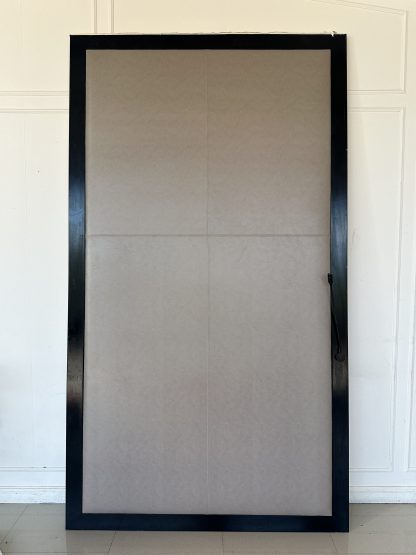 หัวเตียง built-in โครงไม้ MDF บุหนัง PU ไม่มีลาย พร้อมไฟอ่านหนังสือ LED ( เล็ก )