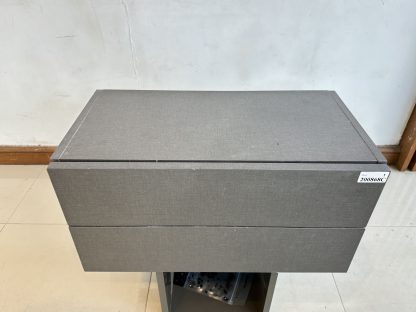 ตู้เก็บของ แบบติดผนัง 2 ลิ้นชัก โครงไม้ MDF สีเทาเข้ม