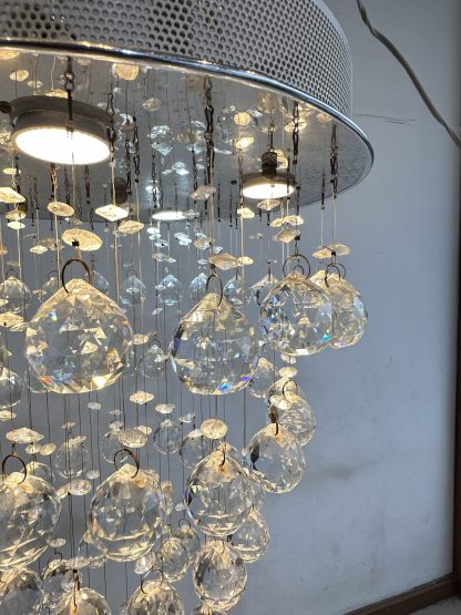 โคมไฟแขวนเพดาน ตกแต่งคริสตัล ใช้หลอด LED 7W โครงเหล็ก