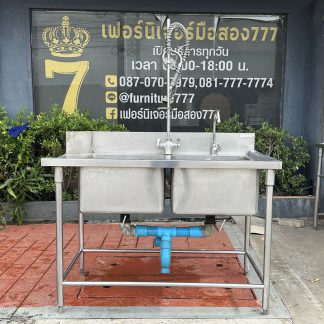 ซิงค์ล้างจานสแตนเลส 2 หลุ…