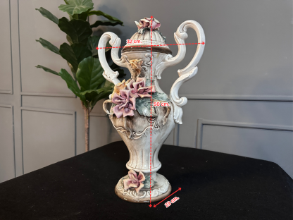 36 แจกันกระเบื้องเซรามิก สไตล์คาโปดิมอนเต (Capodimonte)