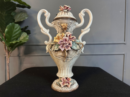 36 แจกันกระเบื้องเซรามิก สไตล์คาโปดิมอนเต (Capodimonte)