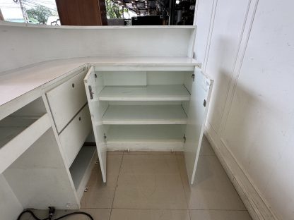 เคาน์เตอร์ ทรงแอล 2 บานเปิด 2 ลิ้นชัก