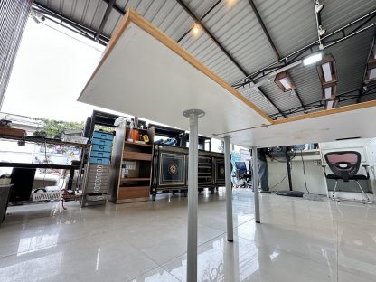 โต๊ะทำงาน ทรงแอล แบรนด์ IKEA รุ่น ADILS