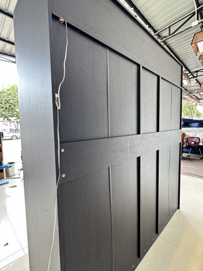 ตู้เสื้อผ้า แบรนด์ SB FURNITURE 4 บานเปิดทึบ 1 บานเปิดกระจกเงา
