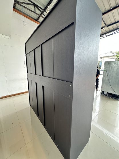ตู้เสื้อผ้า แบรนด์ SB FURNITURE 4 บานเปิดทึบ 1 บานเปิดกระจกเงา