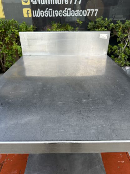 โต๊ะเตรียมสแตนเลสเกรด 304 มีชั้นวางด้านล่างขาปรับระดับได้ (ขนาดกว้าง 60 CM.)