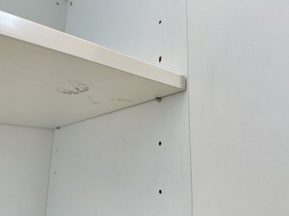 ตู้เก็บเอกสาร 2 บานเปิด 2 ชั้นวาง โครงไม้ MDF สีขาว