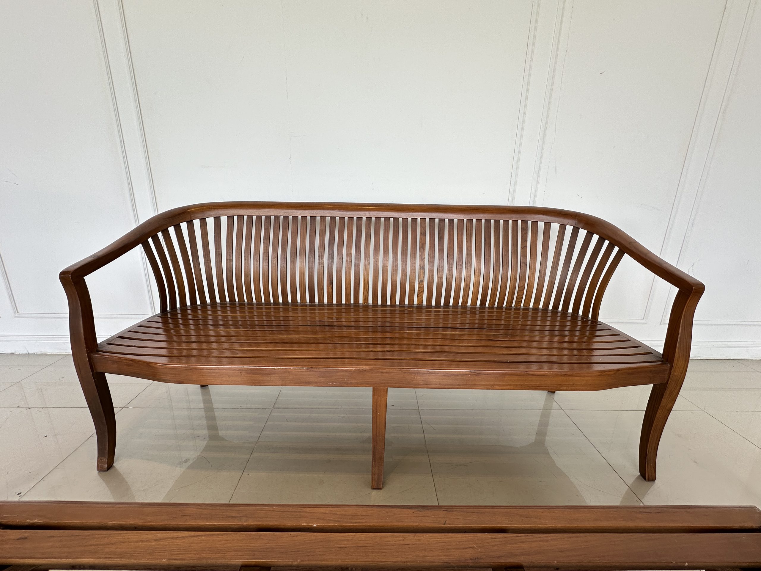 ชุดรับแขกไม้สัก เบาะและพิงหลังตีระแนง สีน้ำตาล ชุดรับแขกไม้สัก เบาะและพิงหลังตีระแนง สีน้ำตาล