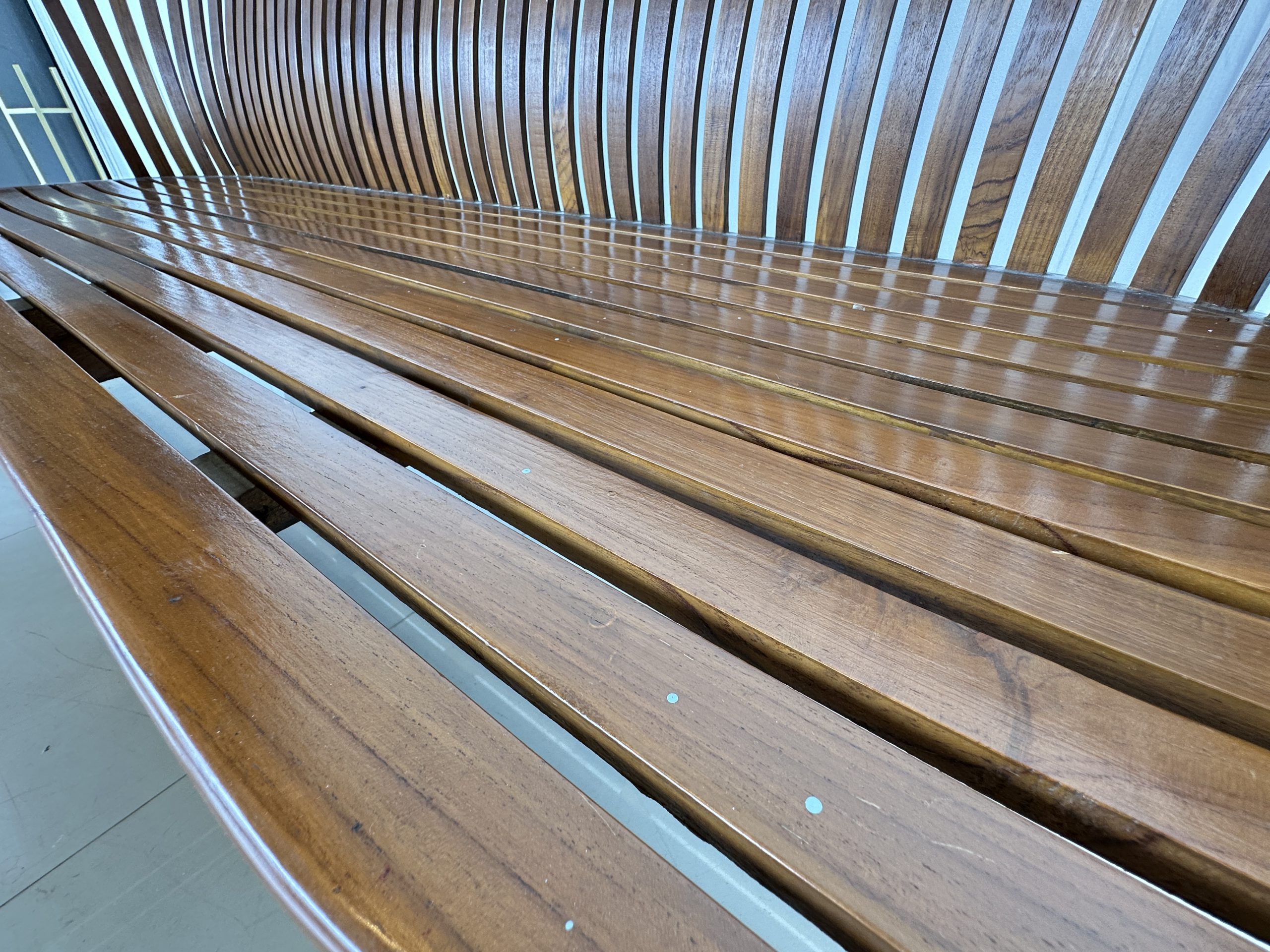 ชุดรับแขกไม้สัก เบาะและพิงหลังตีระแนง สีน้ำตาล ชุดรับแขกไม้สัก เบาะและพิงหลังตีระแนง สีน้ำตาล