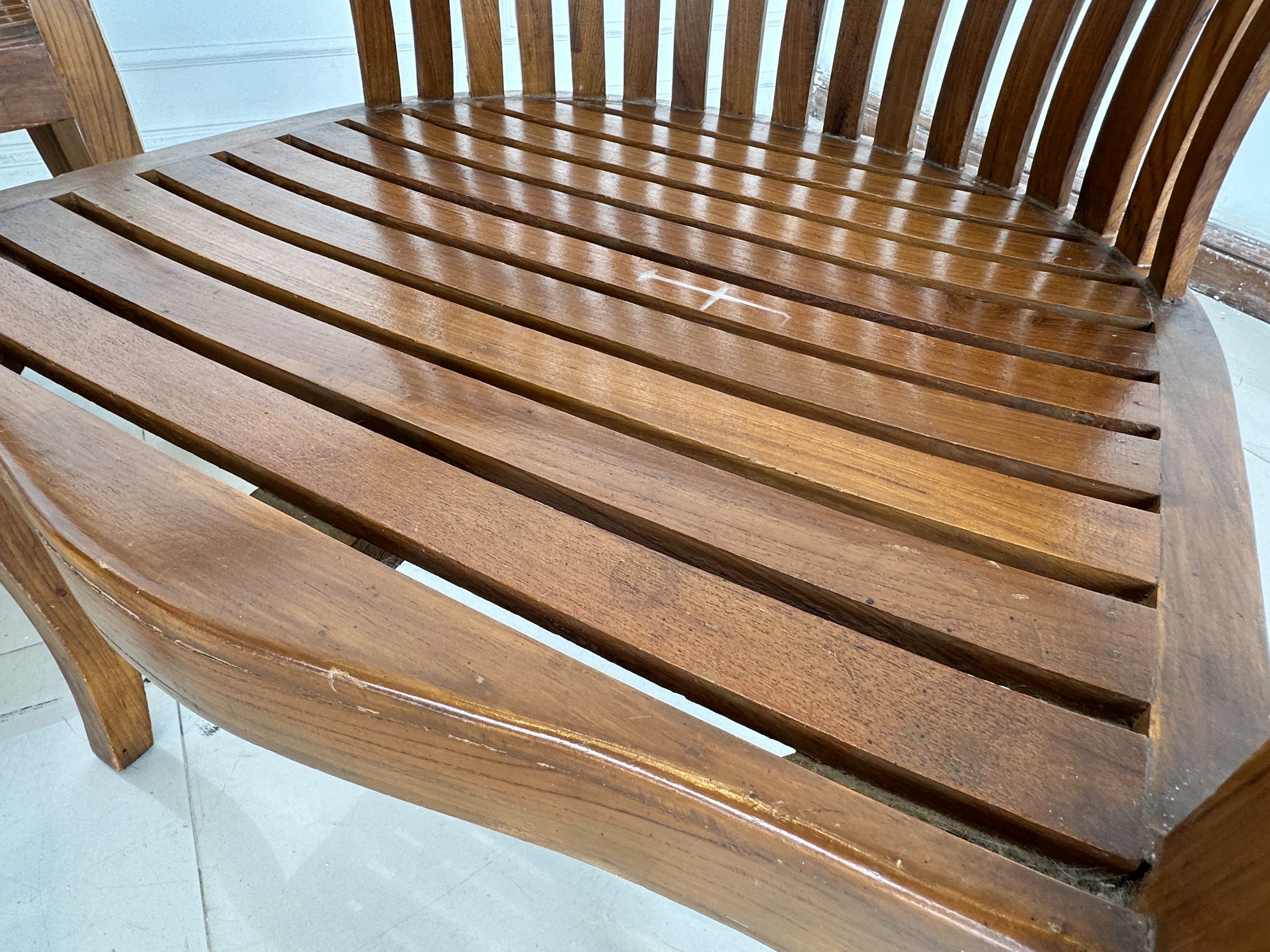 ชุดรับแขกไม้สัก เบาะและพิงหลังตีระแนง สีน้ำตาล ชุดรับแขกไม้สัก เบาะและพิงหลังตีระแนง สีน้ำตาล