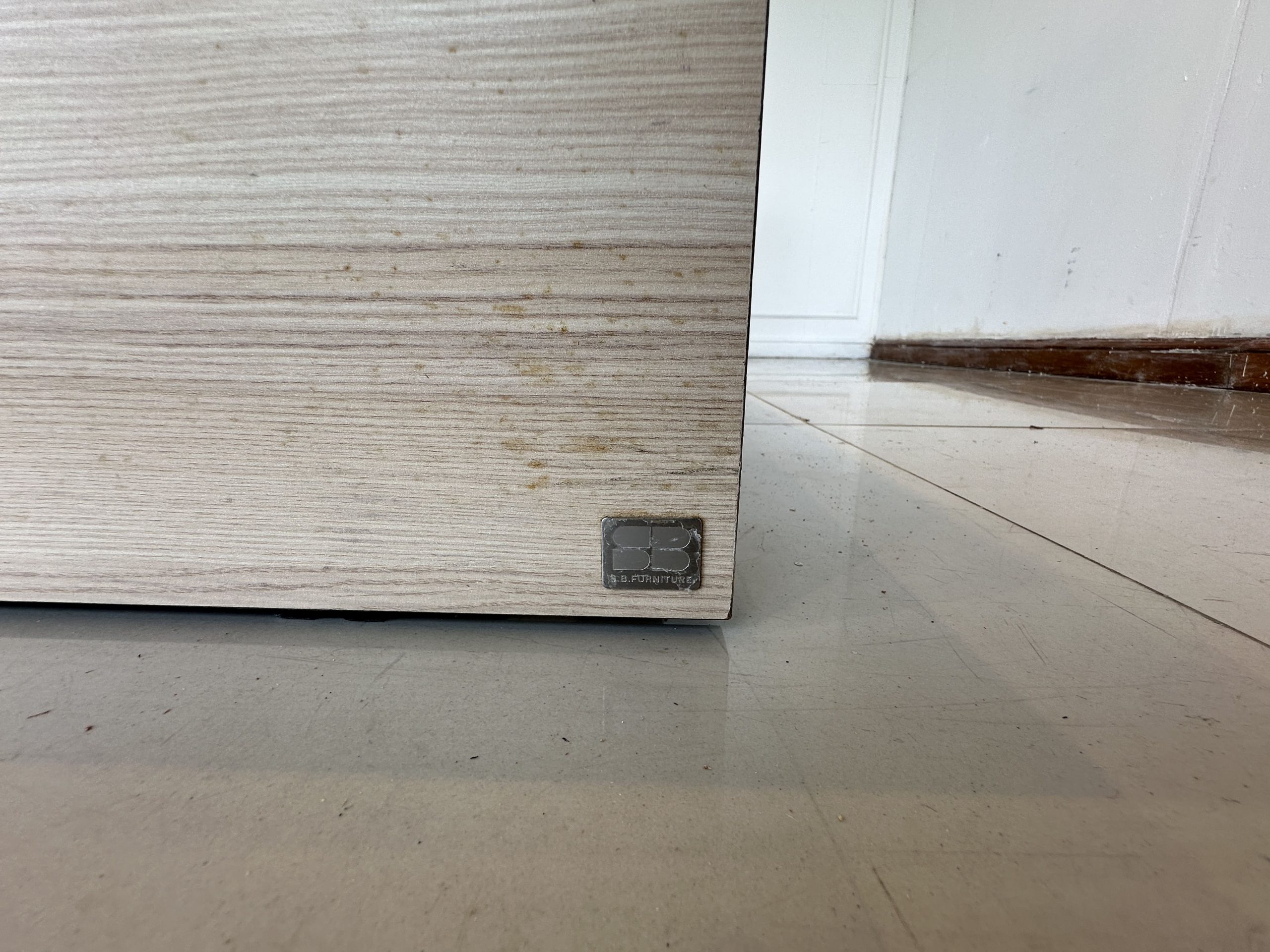 เตียง 5 ฟุต แบรนด์ SB FURNITURE หัวเตียงหุ้มหนัง PU สีเทา เตียง 5 ฟุต แบรนด์ SB FURNITURE หัวเตียงหุ้มหนัง PU สีเทา