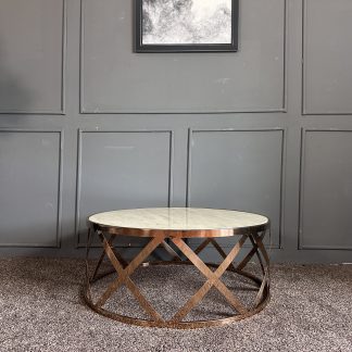 โต๊ะกลาง ท็อปหินอ่อนกลมสี… โต๊ะกลาง ท็อปหินอ่อนกลมสี…