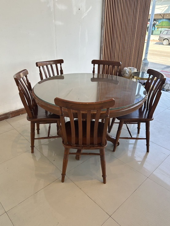 ชุดโต๊ะทานอาหารไม้สัก 5 ที่นั่ง ชุดโต๊ะทานอาหารไม้สัก 5 ที่นั่ง