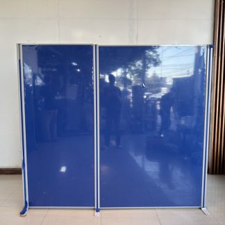 ตู้เก็บเอกสาร 2 บานเปิด 2 ชั้นวาง โครงไม้ MDF สีขาว