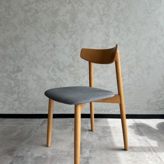 เก้าอี้ เบาะผ้าสีเทา พิงห…