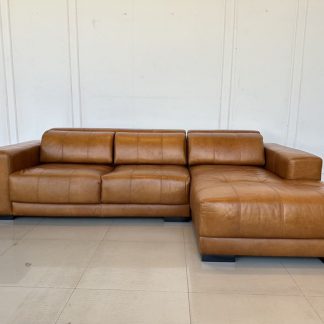 โซฟาแอล เบาะหนังแท้สีน้ำต…