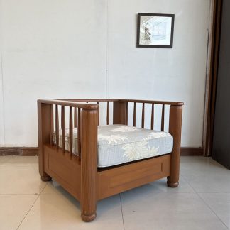 เก้าอี้อาร์มแชร์ไม้สัก เบ…