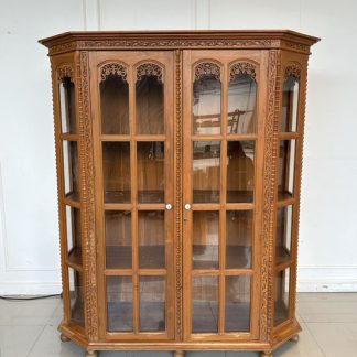 ตู้โชว์ไม้สัก 2 บานเปิด ส… ตู้โชว์ไม้สัก 2 บานเปิด ส…