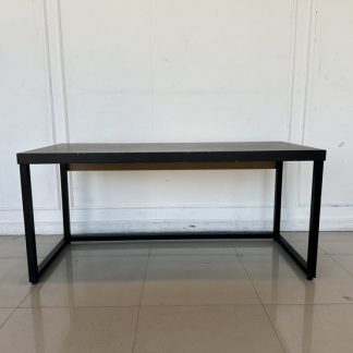 โต๊ะทำงาน ท็อปไม้จริงสีน้…