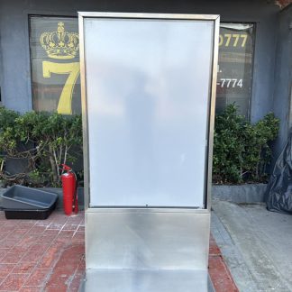 ป้ายสแตนเลสตั้งพื้น ติดแผ…