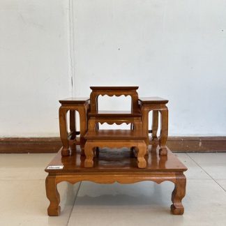 ชุดโต๊ะหมู่บูชา 5 ไม้สักท…