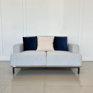 โซฟา 2 ที่นั่ง เบาะผ้าสีเ…