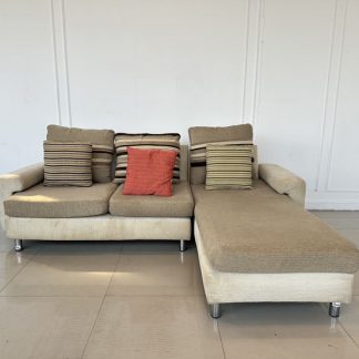 โซฟาแอล เบาะผ้าสีน้ำตาล โ…