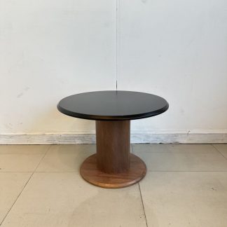 โต๊ะกลาง ท็อปทรงกลมสีดำ โ…