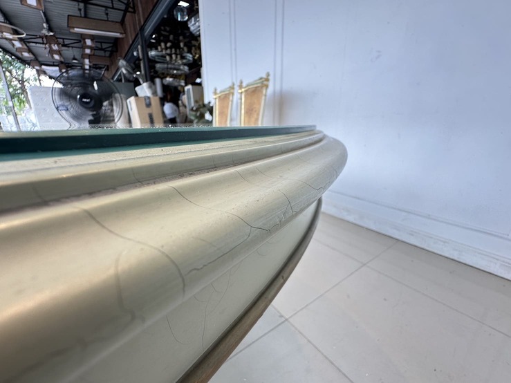 ชุดโต๊ะทานอาหาร สไตล์หลุยส์ 4 ที่นั่ง ท็อปกระจก โครงไม้จริงกลางไม้อัด ขาไม้จริง พร้อมเก้าอี้หลังสูง ชุดโต๊ะทานอาหาร สไตล์หลุยส์ 4 ที่นั่ง ท็อปกระจก โครงไม้จริงกลางไม้อัด ขาไม้จริง พร้อมเก้าอี้หลังสูง