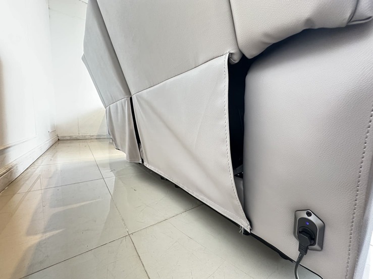 โซฟาปรับไฟฟ้า 2 ที่นั่ง แบรนด์ NOVENA รุ่น ELZA เบาะหนังแท้ผิวสัมผัสสีเทา โซฟาปรับไฟฟ้า 2 ที่นั่ง แบรนด์ NOVENA รุ่น ELZA เบาะหนังแท้ผิวสัมผัสสีเทา